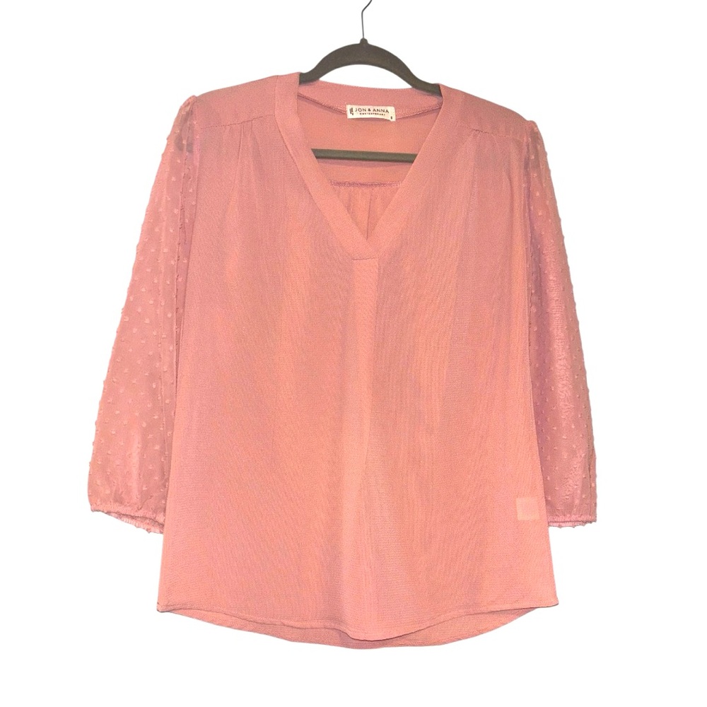 Women's V-Neck Loose Long Sleeve Shirt Dot Women Tops